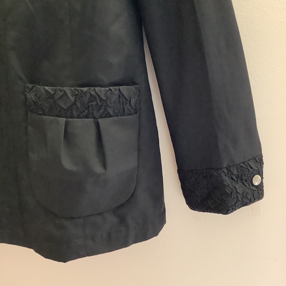 Apropos Black Ruched Collar Jacket - Picture 3 of 7
